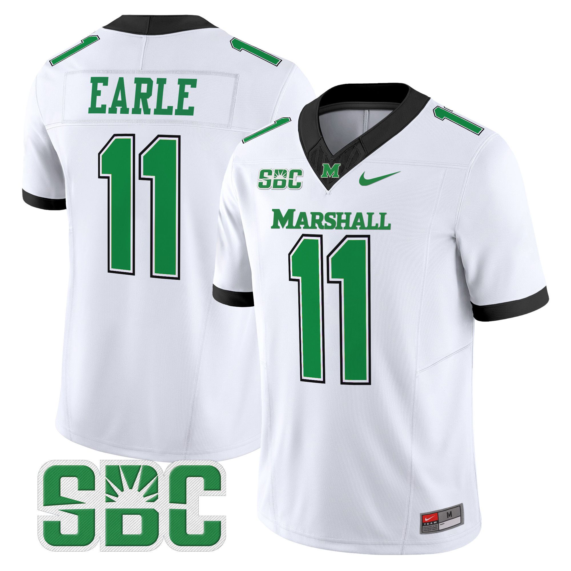 Men Marshall Thundering Herd #11 Earle White Nike 2024 Vapor Limited NCAA Jersey->more ncaa teams->NCAA Jersey